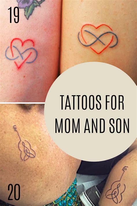 Sweet Mom and Son Tattoos for that Special Bond - Tattoo Glee