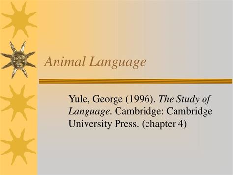 PPT - Animal Language PowerPoint Presentation, free download - ID:6416656