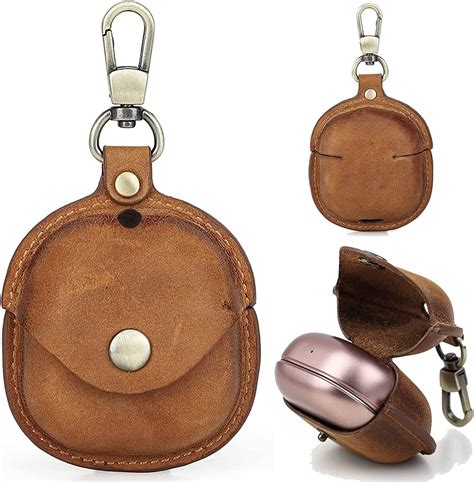 Miimall Kompatibel mit Samsung Galaxy Buds 2 Pro Hülle, Echtes Leder ...