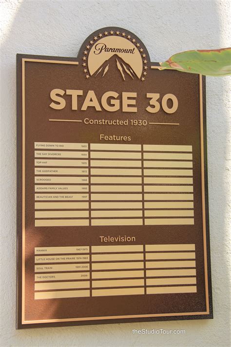 Paramount Studios - Stage 30 - theStudioTour.com