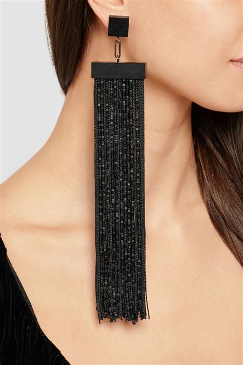 Tom Ford | Fabric jewelry, Beaded jewelry, Jewelry design earrings