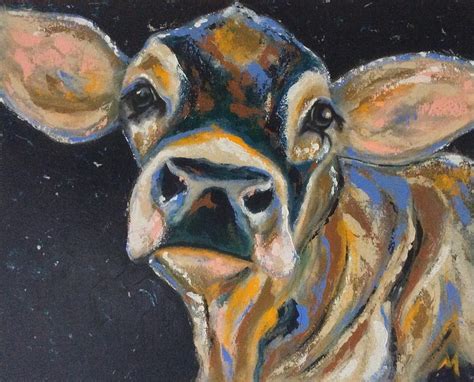 Cosmic Cow Painting by Mary Papageorgiou - Fine Art America