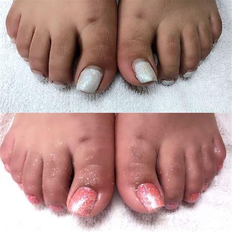 Glitter toes before and after pink glitter toes | Glitter toes, Pink