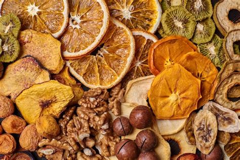 Premium Photo | Mix of dried fruits and nuts