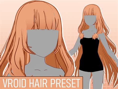 Autumn Long Hair | Vroid Hair Preset | Custom Item Vroid Studio | Ready ...