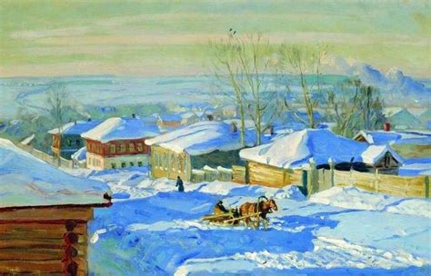Description of the painting by Stanislav Zhukovsky “Winter” ️ ...