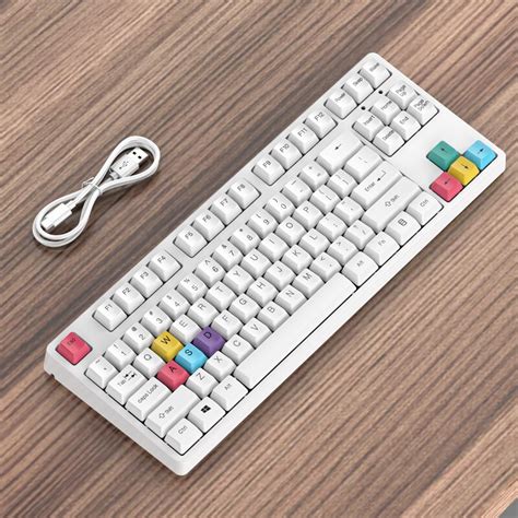 87 Key Mechanical Keyboard USB Wired LED Backlit A... – Grandado