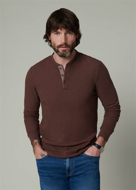 henley tops for men