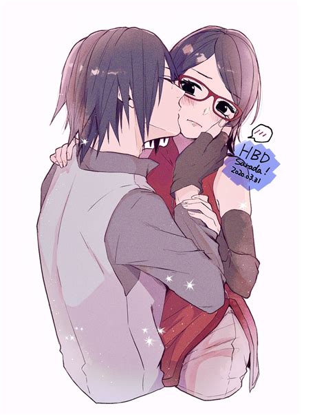 uchiha sasuke and uchiha sarada (naruto and 1 more) drawn by suzu_(tg