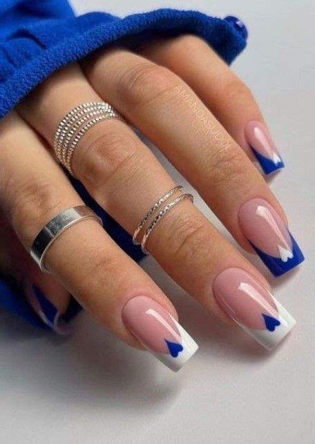 Summer French nail designs Summer French manicure Summer French nail ...
