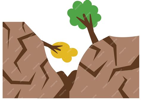 premium vector erosion  earthquake nature disaster  climate change