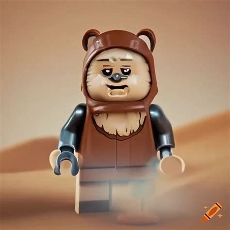 Lego ewoks walking in the desert on Craiyon