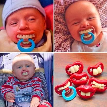 These Funny Teeth Baby Pacifiers Might Make Tough Parenting Times a ...