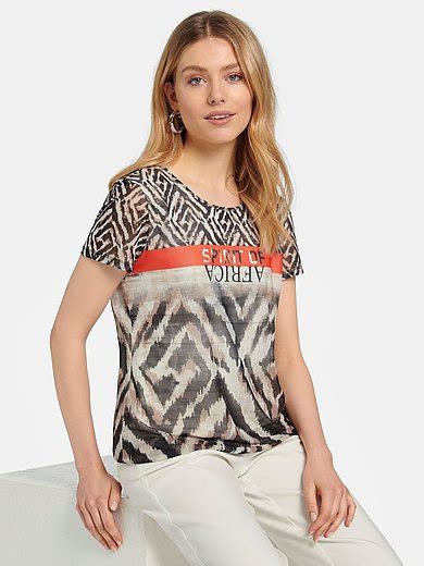 Gerry Weber - Round neck top - brown/multicoloured