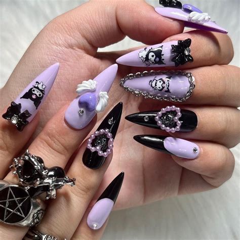 29+ Must-See Emo Nail Designs for 2024 Trendsetters