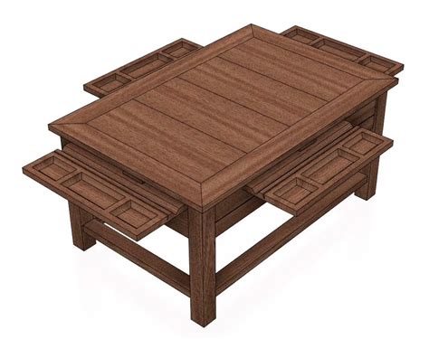 Журнальный стол для настольных игр, 94,5х61х45 см (gaming coffee table ...
