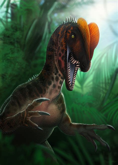 Keller Pyle — A commission for the dilophosaurus from The Isle.