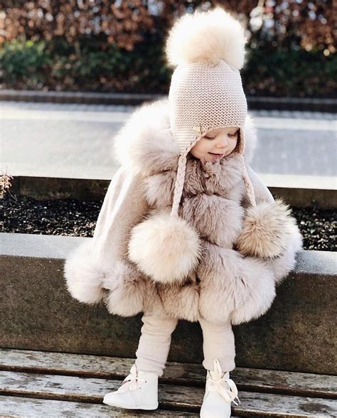 Infant Baby Girl Princess Coat Fashion Winter Warm Fur Hooded Cloak ...