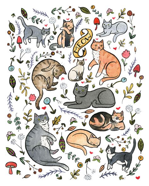 cat pattern danielle  designs