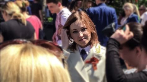 Наталья Поклонская 9 Мая 2016 Бессмертный Полк День Победы Симферополь ...