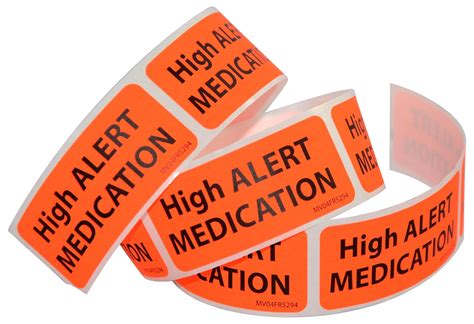 high alert labels pack super pharmacy discountscom