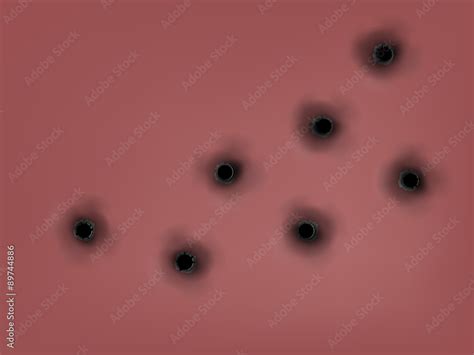 realistic bullet holes   firearm   metal platetexture design