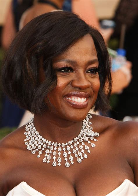 Download Viola Davis Stuns in a Chic White Outfit Wallpaper