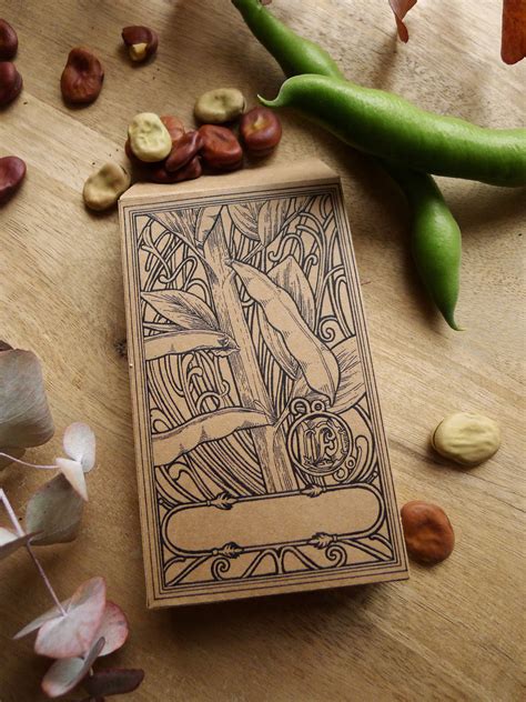 Broad Bean Seed Packet, Instant Download, Seed Envelope, Printable Seed