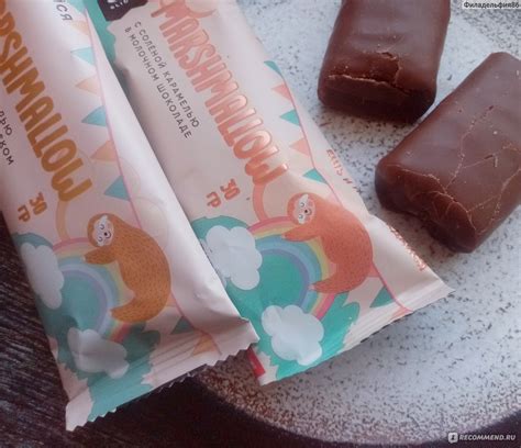 Шоколадный батончик Soj Marshmallow с соленой карамелью в молочном ...