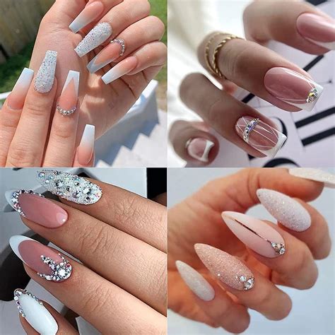 Acrylic Nails Designs With Rhinestones