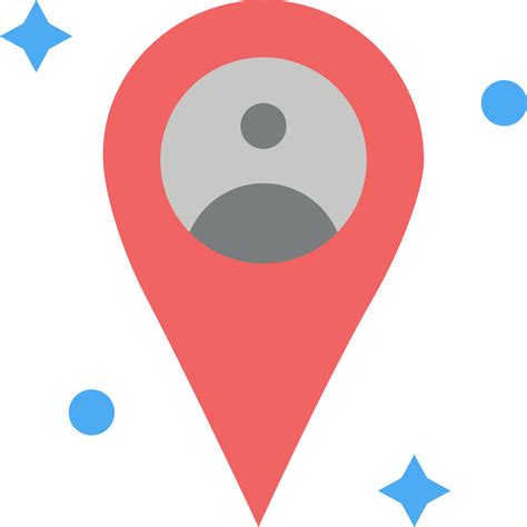 location map man flat color icon vector icon banner template
