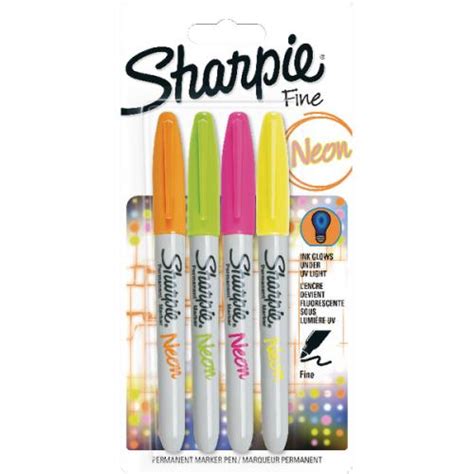 Sharpie Fine Marker Neon Assorted 1884953 | GL84953 | Sharpie Markers