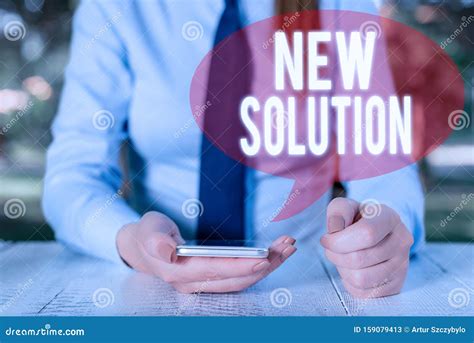 writing note showing  solution business photo showcasing modern
