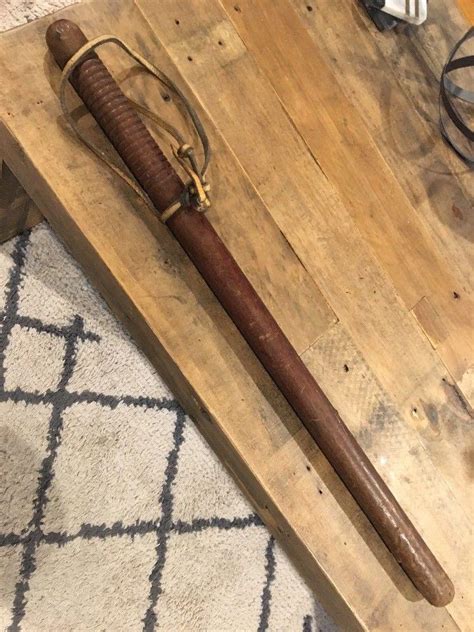 Vintage NYPD Baton Cocabola Nightstick Billy Club Wood Antique Old ...