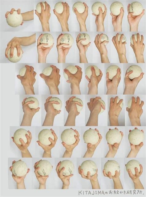 holding ball hand reference - Google Search Hand Drawing Reference