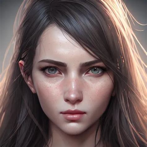 realistic portrait  women sharp focus ultra rea openart