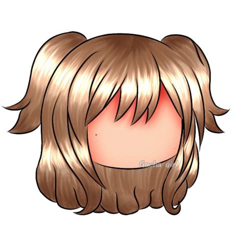 Anime Gacha Hair Transparent Blank Gachalife Pngitem Peinado - Haircut ...