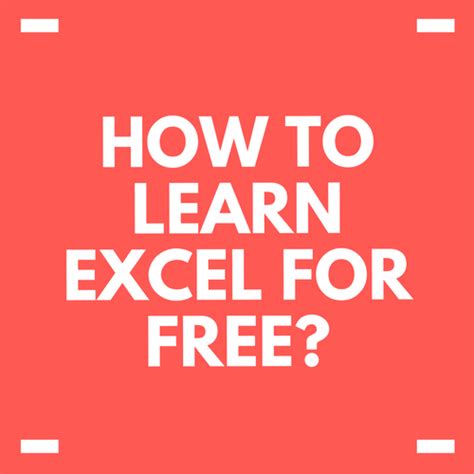 How To Learn Excel For Free? - Sheetzoom Learn Excel