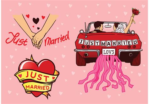 Just Married Vectors - Download Free Vector Art, Stock Graphics & Images