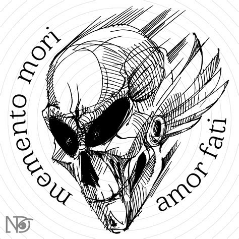 Skull SVG, Amor Fati Svg, Memento Mori Svg, Stoic Quote, Stoicism