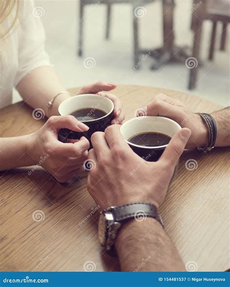 Love Couple Drink Coffee. Americano Stock Image - Image of ilovecoffe