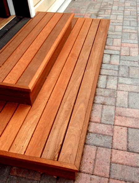 Wood Patio Step Ideas