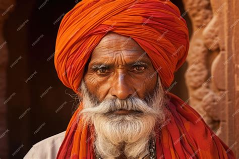 Premium AI Image | Indian village turban represented by an image ...