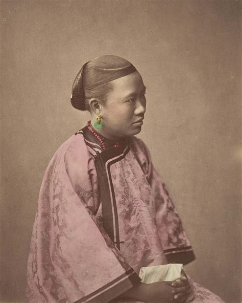 Chinese woman in the times of the last (Qing) dynasty, 1870 - 1880s ...