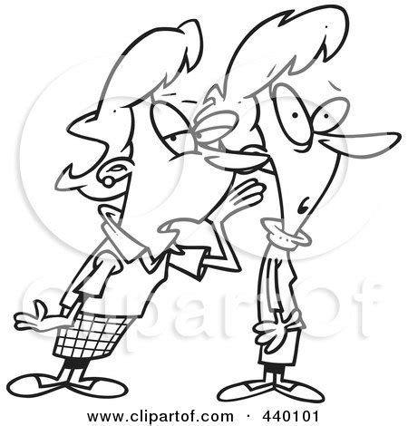 Cartoon Women Talking Gossip Posters, Art Prints by - Interior Wall ...