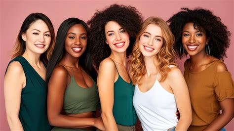 Donne di diverse etnie e luoghi di origine unite | Foto Premium