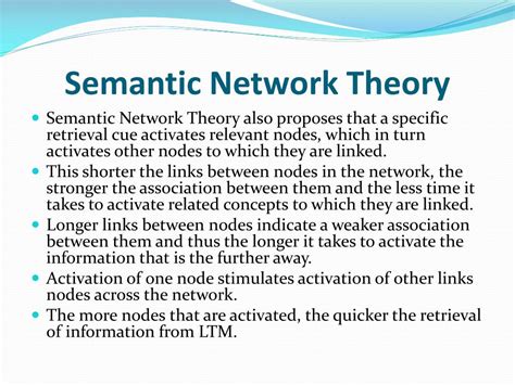 PPT - Semantic Network Theory PowerPoint Presentation, free download ...