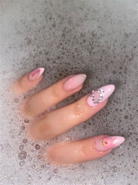 pink panther nails | Nails, Panthers nails, Nail inspo