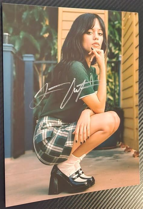 Jenna Ortega Wednesday Beetlejuice Scream Signed 8x10 COA Autograph ...