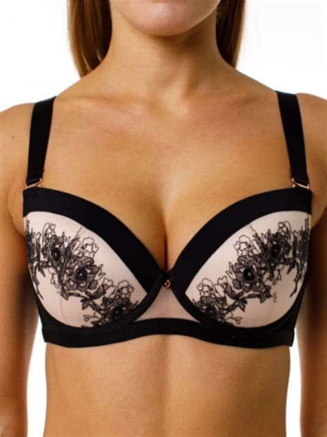 Купить черный формованный бюстгальтер Coquette Revue GEISHA 54125